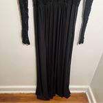 Maternity Gown Maxi Dress Long Sleeve Black Lace Size undefined Photo 2