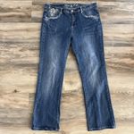 GRACE IN LA  Bootcut Jeans Women’s 12M Blue Denim Rhinestone Embellished Pockets Photo 1