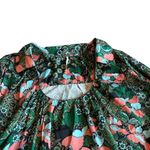 Free People Sage Floral Print Long Sleeve Shirt Blouse Top Boho Size XS Women's Photo 2