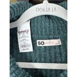 SO Juniors'  Mockneck Quarter Zip Sweater Dress Green XL  Long Sleeve Mini NWT Photo 2