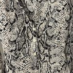 Reformation Snakeskin Button Mid Length Sleeve Top Photo 2