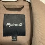 Madewell  Drapeweave Caldwell Double-Breasted Blazer in Castle Rock Brown Size XS Photo 3