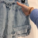 Aerie  High Waist Denim Blue Shorts Photo 2