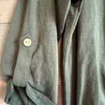 Fortune + Ivy  Olive Green Button-Down Tie-Front Top Size Medium Photo 4