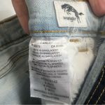 Wrangler light wash distressed denim Bermuda length short with tough hem size 8 Photo 7