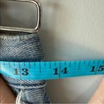 AGOLDE  Light Blue Distressed Jean Shorts Photo 9