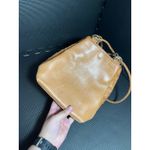 Vintage Woven Leather Crossbody‎ Bag Purse Bucket Style Purse Photo 3