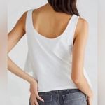 Free People  White Tied Up Bow Sleeveless Tank Top Photo 2