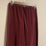 & Other Stories & other stories Ribbed Wide Leg Maroon Wine Pants- Size XS Photo 5