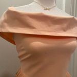 Gianni Bini Laura Peach Pink Floral Off the Shoulder Fit & Flare Midi Dress - S Photo 15