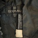 Bermans Vintage Leather Lace Black Crop Tank Women's Size Medium Photo 4