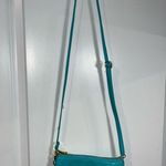 Unbranded Turquoise 3 Tri Fold Sectioned Adjustable Crossbody / Detached Clutch Photo 1