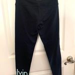 Calvin Klein Performance Stretch 7/8 Leggings in Black/Pistachio Photo 3