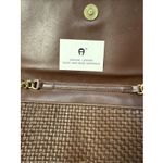 Etienne Aigner Vintage  Woven Brown Crossbody Shoulder Handbag Photo 10
