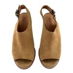 Madewell  The Cary Sandal in Faded Birch Suede Women's Size 8 Block Heel Open Toe Photo 2
