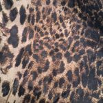 Almost Famous Leopard Print Satin Joggers Women's Size Large Photo 2