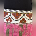 Sundance  Open front cardigan jacket Pink/Olive print. embroidered edging Size XS Photo 5