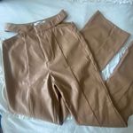 Tiger Mist Faux Leather Cutout Palmer Pants Photo 4
