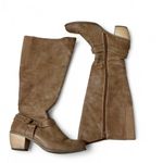 Ruff Hewn ‎ Western Cowboy Tan Tall Knee High Boots with Buckle Detail Photo 0