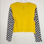 Chemistry Forever 21 Corvette yellow cropped long sleeve top size S Photo 2