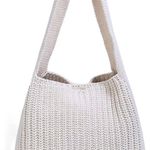 Shoulder Handbags Hand crocheted Bags White Photo 0