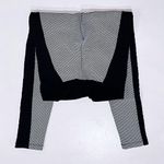 Blue Life  Fit L Jacquard Legging Black White Scrunch Butt Stretch Rouched Gym Photo 1