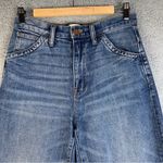 Madewell  Women's Jeans Blue 27x24.5 Cotton Wide-Leg Crop Drop Hem Edition Denim Photo 7