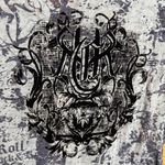 Rock & Roll Cowgirl  Blue Graphic Velvet Burnout Tee Size Medium Photo 3