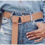 B-low the Belt  Mia Peanut Butter Brown Vegan Leather‎ Belt Women's One Size Photo 0
