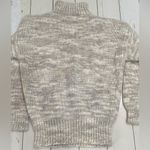 Women’s Mohair Silk Wool blend Loose Knit Mock neck Sweater Large Heather Ombre Photo 8
