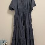 Anthropologie The Somerset Maxi Dress: Shirt Dress Edition in Blue/Grey size XL Photo 1