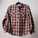 Davy Taylor Women's Plaid Long Sleeve Collared Shirt Size 12‎ Red Multi Photo 0