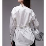 NIA Jules Shirt Long Sleeve Tie Back Size XS Ivory Photo 4