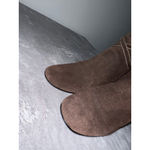Bisou Bisou Women's  Brown Suede Ankle Boots Size 7.5 Photo 5