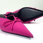 Balenciaga Knife Kitten Heel Pointed Toe Mule Pink 37 7 NEW Photo 4