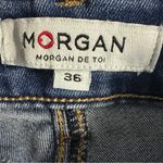 Morgan De Toi Paris Designed Vintage Denim Gold Embellished Ankle Crop Jeans 4 Blue Photo 10