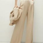 Veronica Beard Robinne Relaxed Fit High Rise Wide Leg Pant in Sand size 4 NWT Photo 1