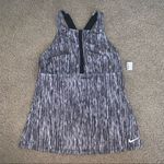 Nike  black and white workout athletic tank Top Photo 0