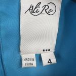 Ali Ro Blue Silk Ruffle Dress 4 Photo 5