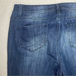 Westport | Dark Wash Embroidery Accented Signature Fit Ankle Jeans | Size 12 Photo 8