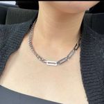 Stainless steel Chunky Cuban Necklace Half link Unisex Mens Womens Jewelry Silver Photo 0