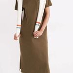 Madewell  Oversized Pocket 100% Cotton T-Shirt Dress in Kale Green Size XS Photo 0