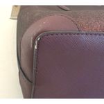 Kate Spade  New York Glitter Tote Bag Purse Handbag Burgundy Shimmy Photo 7