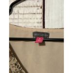 Vince Camuto Blouse Top Gold Paisley All Over Print V Neck Long Sleeve Size 1X Photo 4