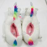 Critter Creations Unicorn Slippers White, Size 7 Photo 1