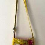 Multicolored Yellow Cloth Crossbody Bag Photo 9