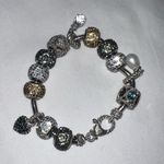 Judith Ripka  Fully Completed Charm Bracelet Natural Stones Sterling Silver Photo 1