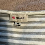 Daniel Cremieux Cremieux Striped Sleeveless Top Women’s Size Medium Olive Cream Photo 4