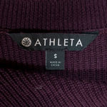 Athleta  Rest Day Cotton Silk Knit Asymmetrical Hem Pullover Sweater Purple S Photo 1