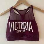 Victoria's Secret Victoria’s Secret Maroon Mesh Sports Bra Medium Photo 0
